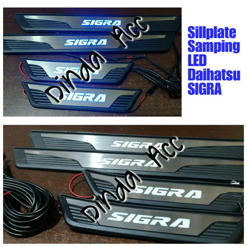 Sillplate Samping Injakan Pintu Samping Mobil Daihatsu Sigra Led