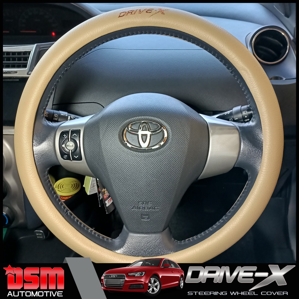 Drive-X Steering Wheel Cover / Cover Stir PU Leather Premium Untuk Semua Type dan Tahun Kendaraan