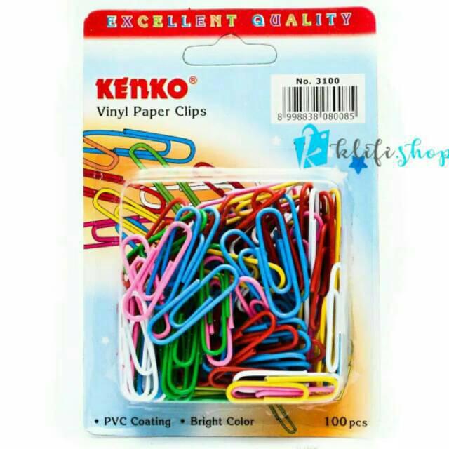 

Kenko Paper Clip Warna Warni No. 3100