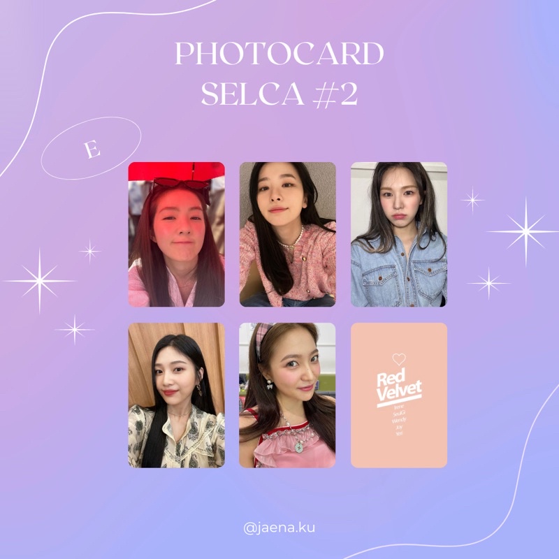 [RED VELVET] PHOTOCARD SELCA #2 RED VELVET ‼️BACA DESKRIPSI‼️