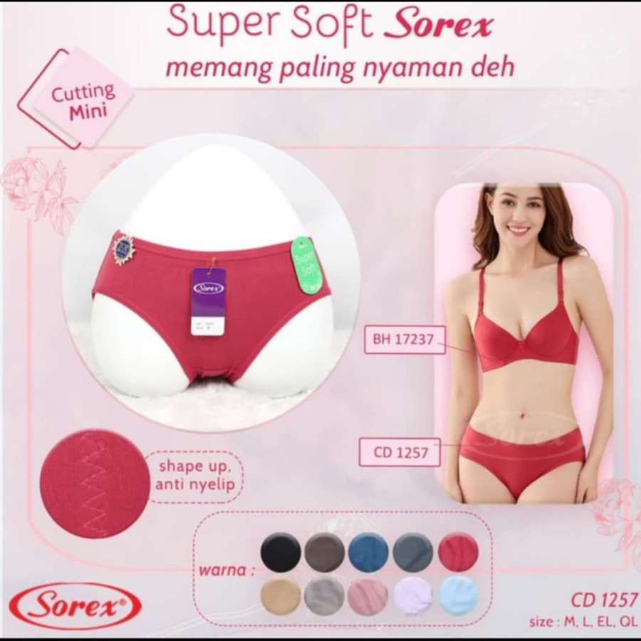 Celana Dalam Wanita Sorex CD Sorex 1257 Super soft Cutting Mini