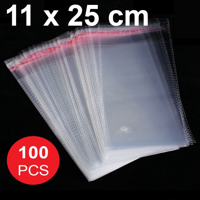 

Plastik Bungkus Undangan OPP Bening 11 X 25 Cm Isi 100 Pcs Lem Perekat Tipis