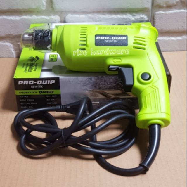 MESIN BOR 10MM ELEKTRIC DRILL PRO QUIP QM609