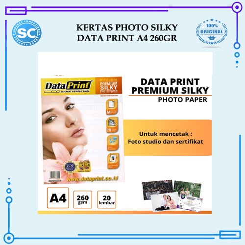 

Kertas Photo Silky DataPrint A4 260Gr