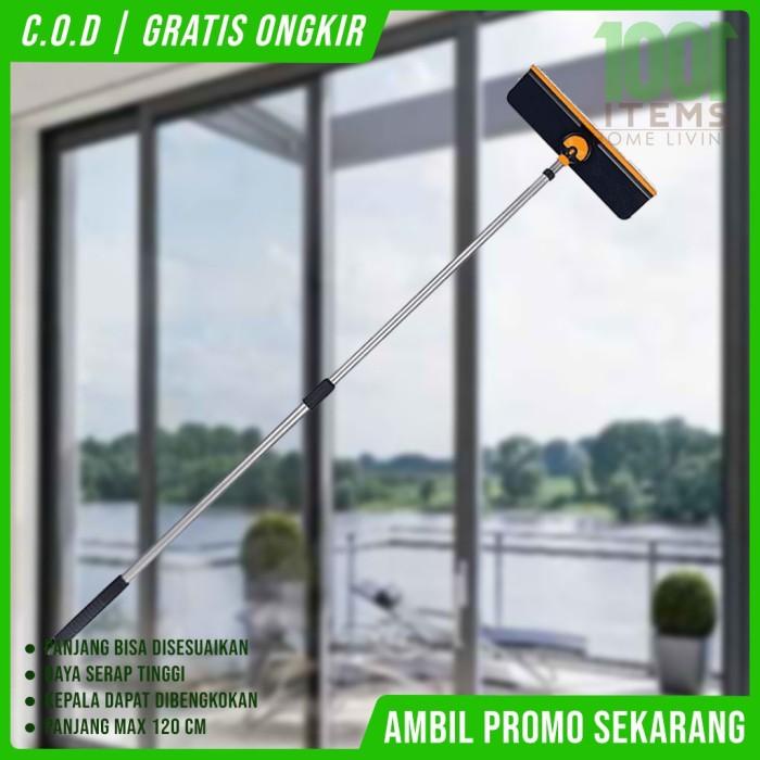 Pel | Alat Pembersih Kaca Jendela Tinggi Dengan Gagang Panjang Pendek 120 Cm Super Murah