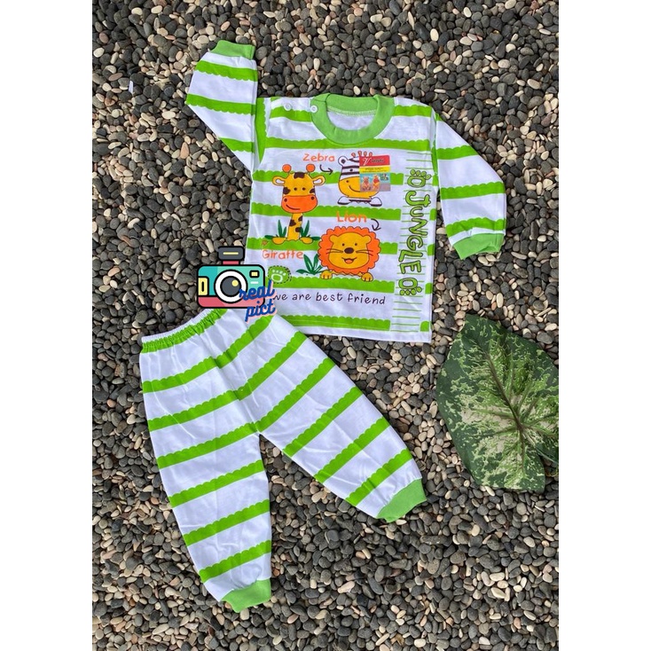 baju bayi setelan motif jerapah 3-18 bulan (PP079)