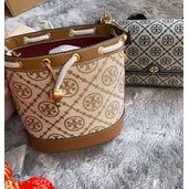 Toryburch Bucket T monogram Hazel