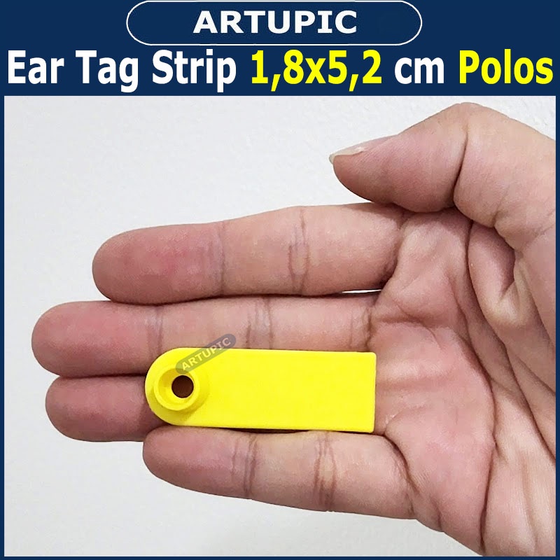 Ear Tag Strip 1.8x5.2 cm POLOS ECERAN Eartag Necktag Anting bisa Kalung Kambing Sapi Babi Domba Jyda Tanpa Nomer Nomer Blank