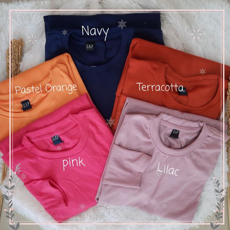 Kaos Polos / kaos rib / kaos oblong GAP