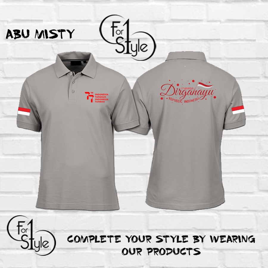 Kaos Polo Dirgahayu 77th Republik Indonesia