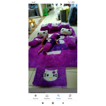 COD -KASUR BULU KARAKTER MURAH PROMO TEMPAT BANTAL 6 SURPET KASUR BULU RASFUR HALUS DAN LEMBUT KASUR