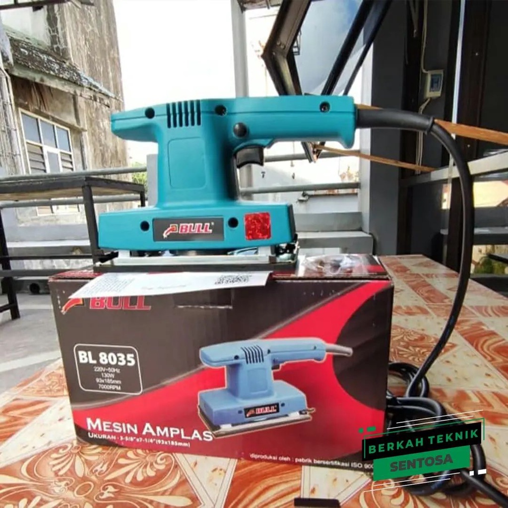 Mesin Amplas BULL BL8035 - Sander Elektrik untuk Finishing Kayu dan Tembok