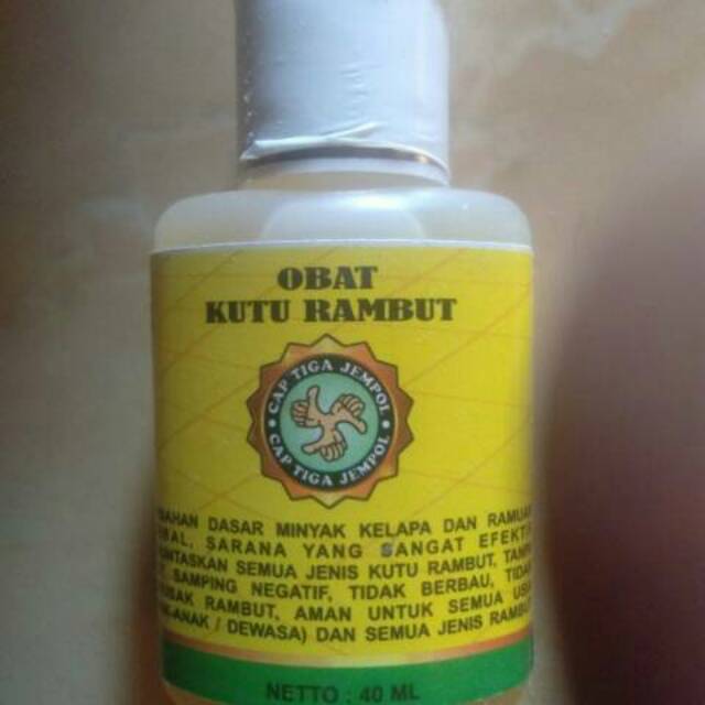 Obat Kutu rambut cap tiga jempol