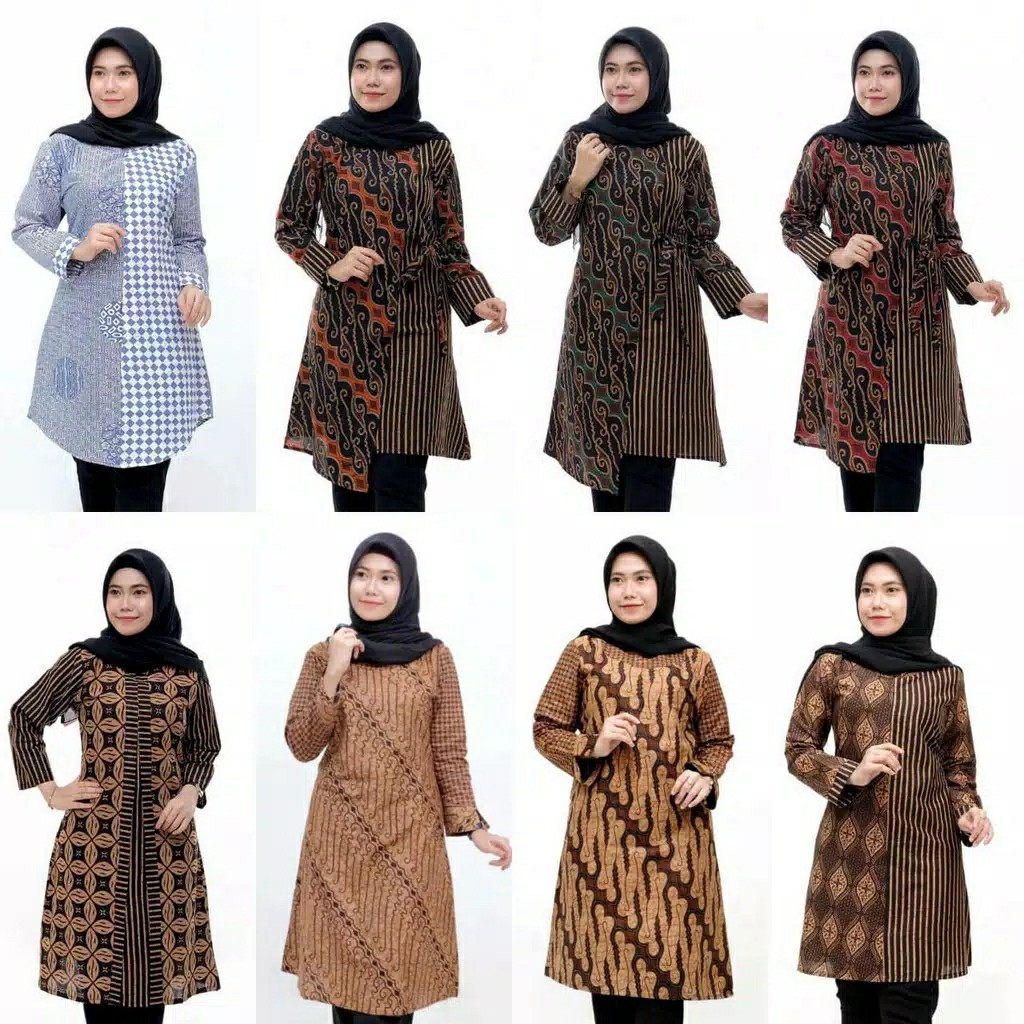 Batik Couple_maora Sania Ruffle Batik Couple Ori Ndoro Jowi Dnt Garansi Termurah