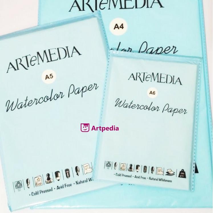 

BIG SALE ARTeMEDIA Watercolor Paper A6 , A5 , A4 / Buku Khusus cat Air - Watercolour Paper Terlaris