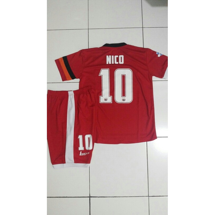 PREMIUM NAMESET Jersey Persija Home Kids Stelan anak 2017 2018 GO Indonesia PALING MURAH