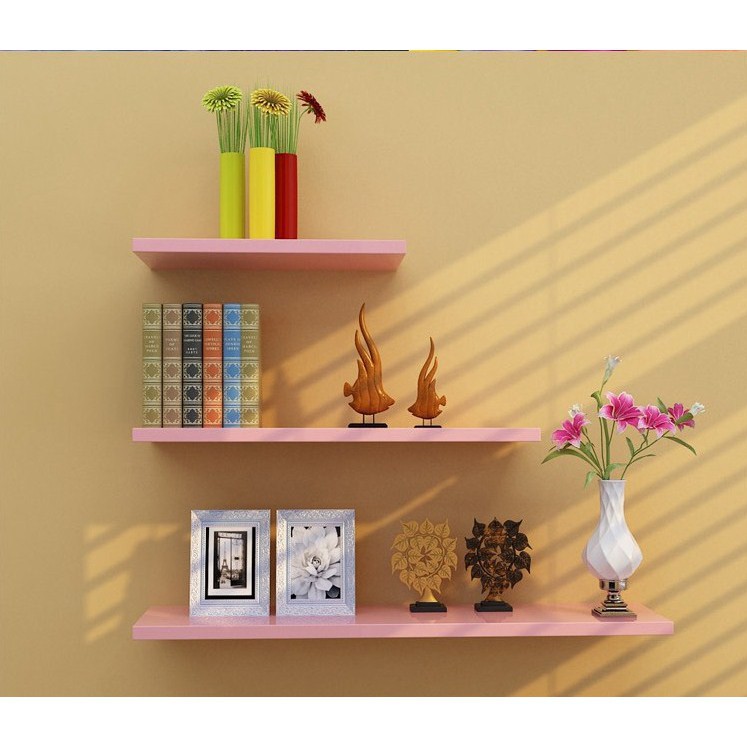 Rak kayu melayang Wall Floating Shelf Rak Dinding 3pcs L=15cm(P=50, 40, 30)