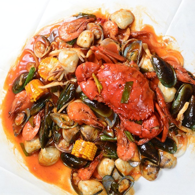 Djajan Seafood Kepiting Mix + GRATIS KERANG 1 PORSI