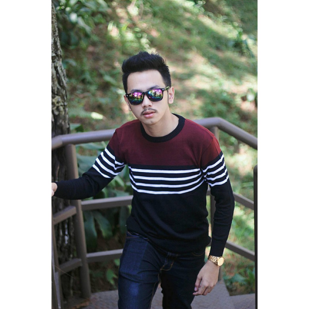 Sweater Salur Cowok