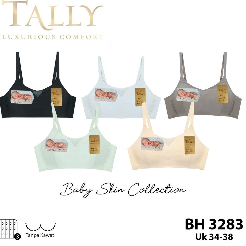 TALLY BRA BH 3283 I TANPA KAWAT I BUSA TIPIS I SIZE 34-38 I CUP B I