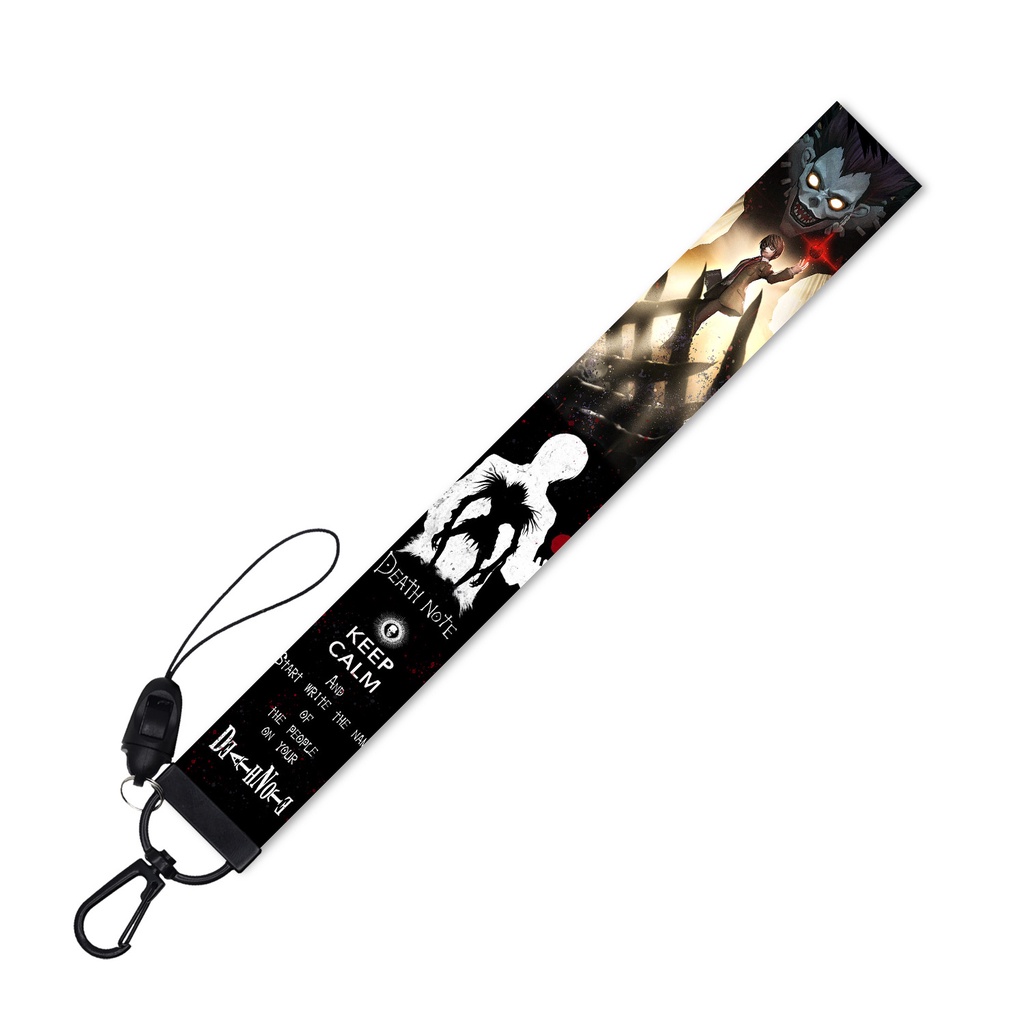 Tali lanyard Handphone Dengan Gantungan Kunci Model Death note