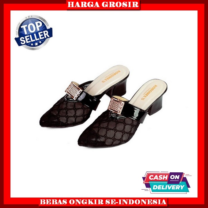 Sepatu Sendal High Heels Pesta Kekinian Terbaru Sandal Jinjit Chunky Haigh Heels Ck Casual Empuk Hak