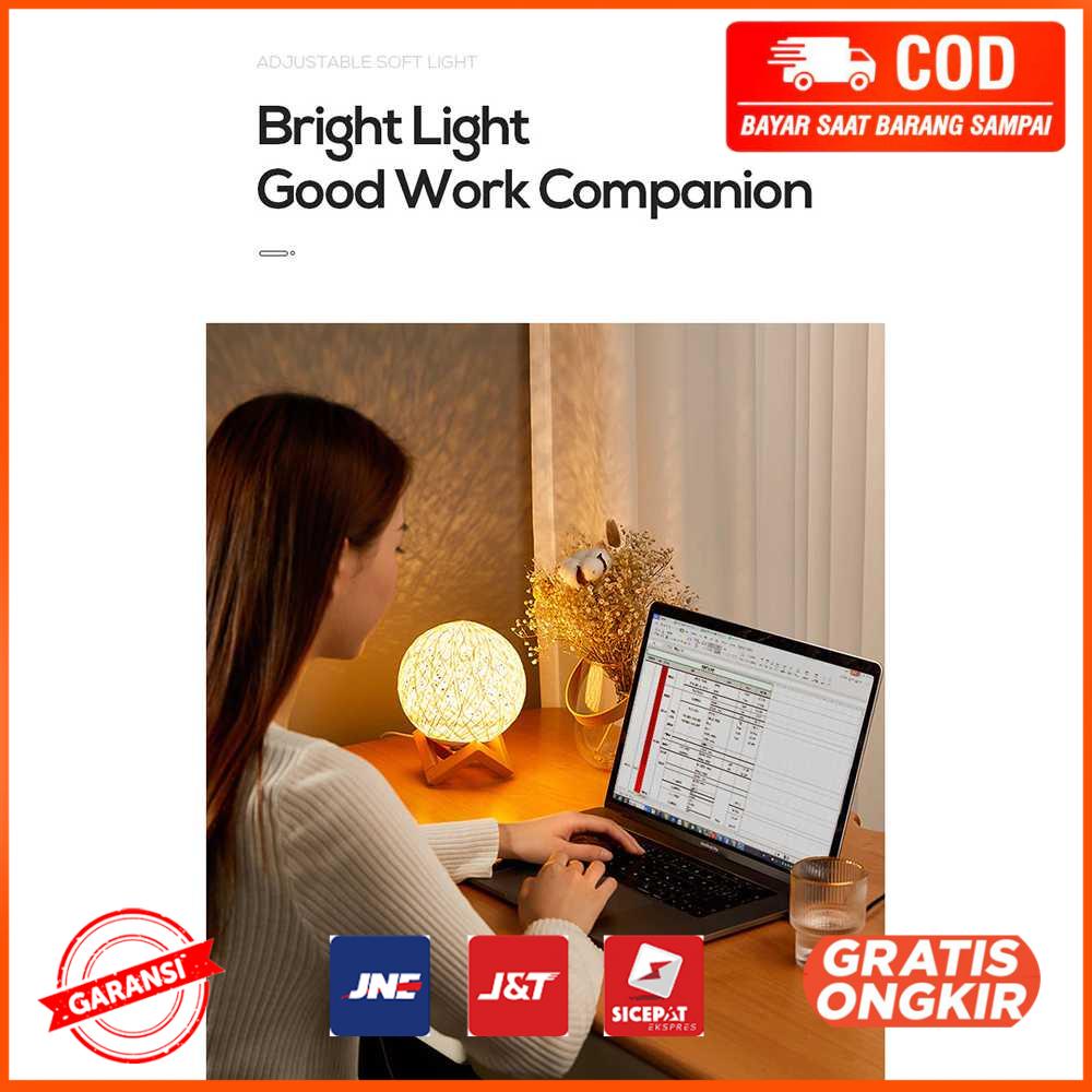 Lampu Tidur LED Dekorasi Bola Sepak Takraw 15 cm XD090