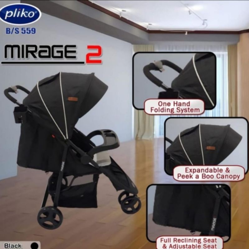 Kereta Dorong Bayi Stroller Pliko 559 Mirage 2