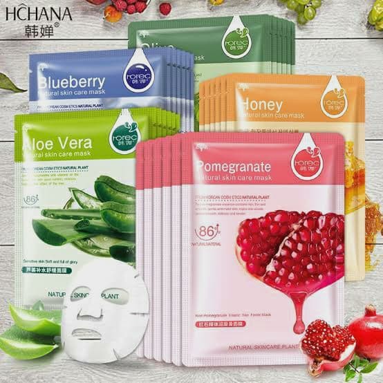 ROREC / HCHANA NATURAL SKIN CARE MASK MASKER SHEET &amp; ROREC SNAIL MASK / MASK SHEET