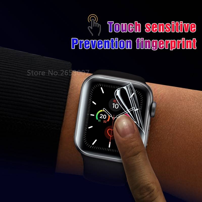 3PCS 9D Soft Hydrogel Film Glass For Apple Watch 5 4 3 2 40mm 44mm 42mm 38mm Tempered Full Cover Glass For iWatch 5 Series 44mm 40mm