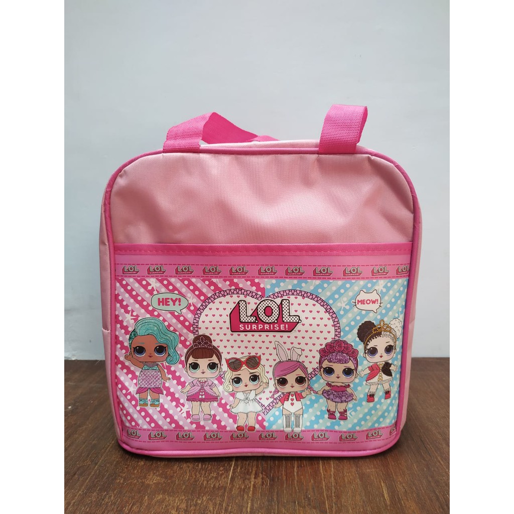 TAS TKD ECER Souvenir Ulang tahun anak Goodie Bag ultah Goody Karakter-LOL pink
