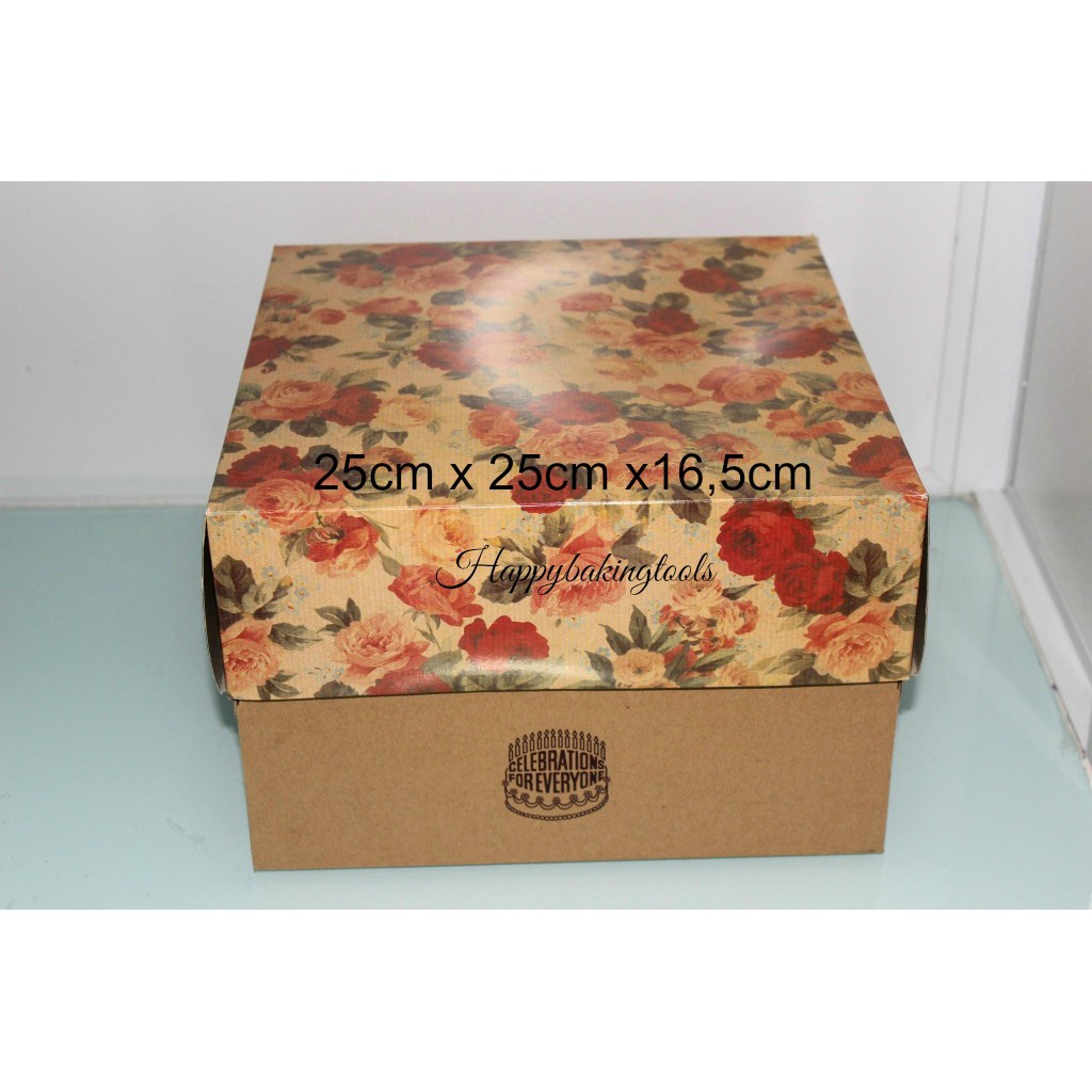 Box cake wilton 25cm tinggi, dus kue, box kue, dus kue ultah, box cake, box birthday cake