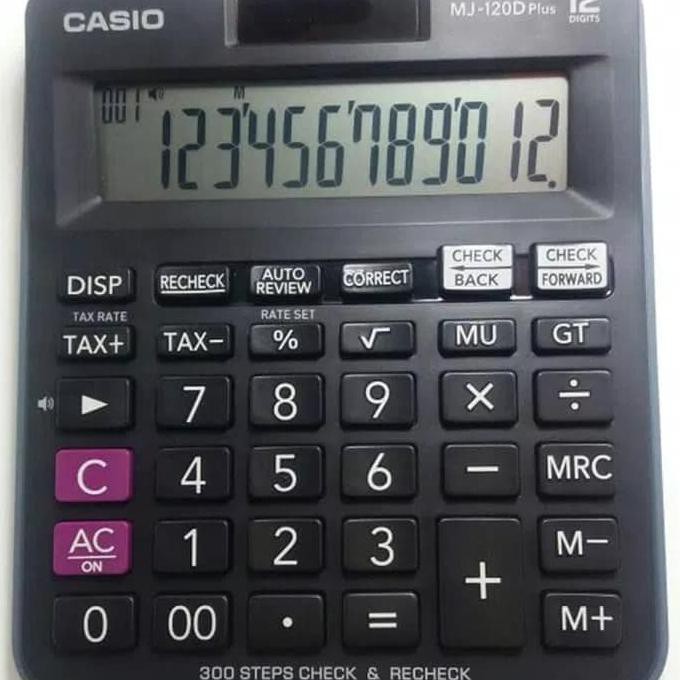 

CASIO MJ-120D CHECK & CORRECT KALKULATOR - CUCI GUDANG LHOOO