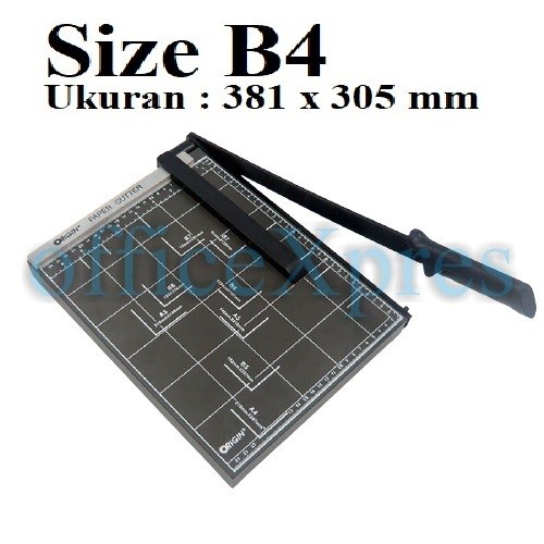 

Berkualitas Pemotong Kertas / Paper Cutter Origin B4R Dark Grey Hemat