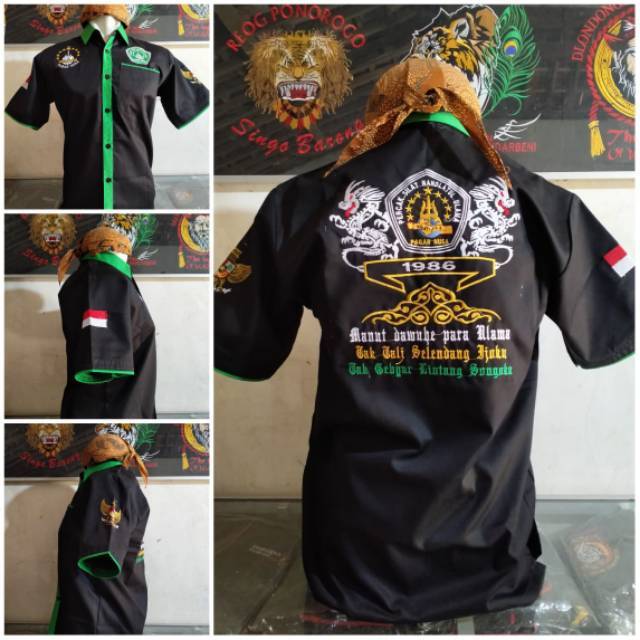 baju pagar nusa bordir computer / baju pn / kemeja pn / baju warga pn / baju pagar nusa / kemeja pag