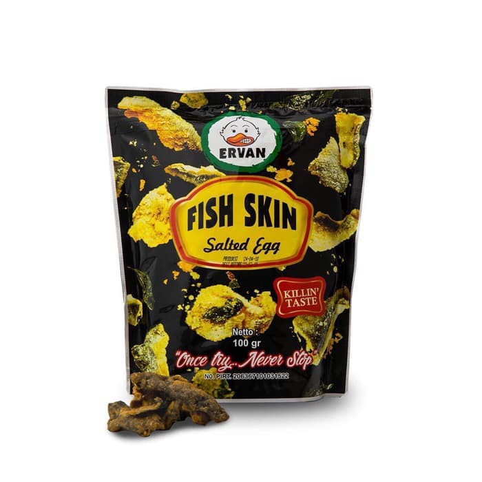 "Ervan Fish Skin Salted Egg Original 100 gr"
