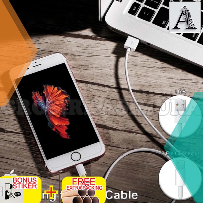 

Terlaris CABLE KABEL DATA CHARGER ORI 100% IPHONE 5/s/6/6+ ipadmini ORI MR0246