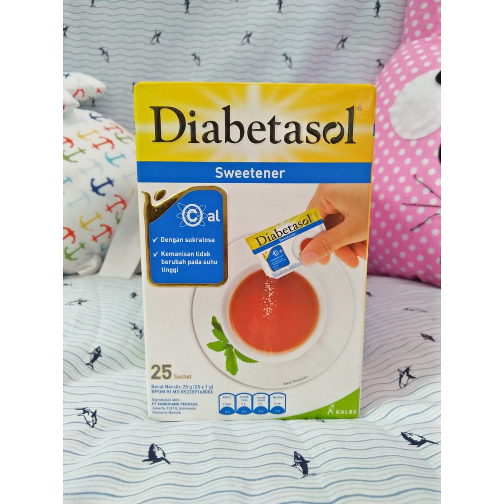 

Diabetasol Sweetener 25 gr ( 25 @1 gr ) - HTA SUSU / PAMPERS / DIAPERS