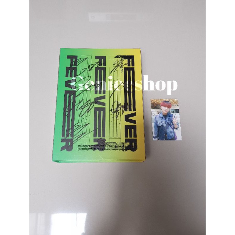 WTS ATEEZ SIGNED ALBUM FEVER PT 1 THANXX VERSION JONGHO CHOI SAN SEONGHWA YUNHO HONGJOONG PHOTOCARD
