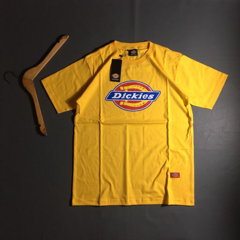 t shit kaos logo dickies (kuning)