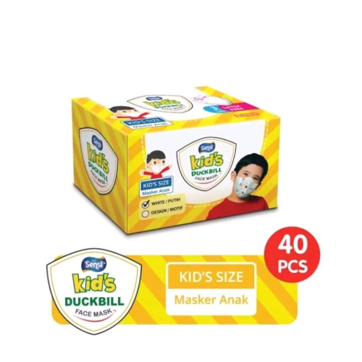 Masker Sensi Kids Duckbill 1box isi 40 pcs