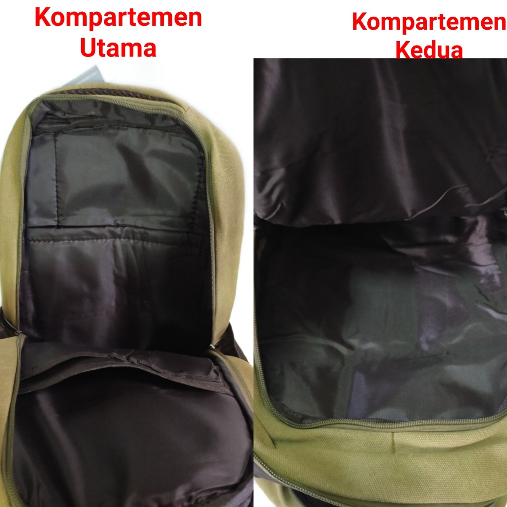 TAS RANSEL BACKPACK PUNGGUNG LAPTOP KANVAS PRIA IMPOR L92