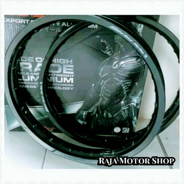 Velg Sprint Xd aluminium black doof sepasang ring 17 x 140/140 hole36