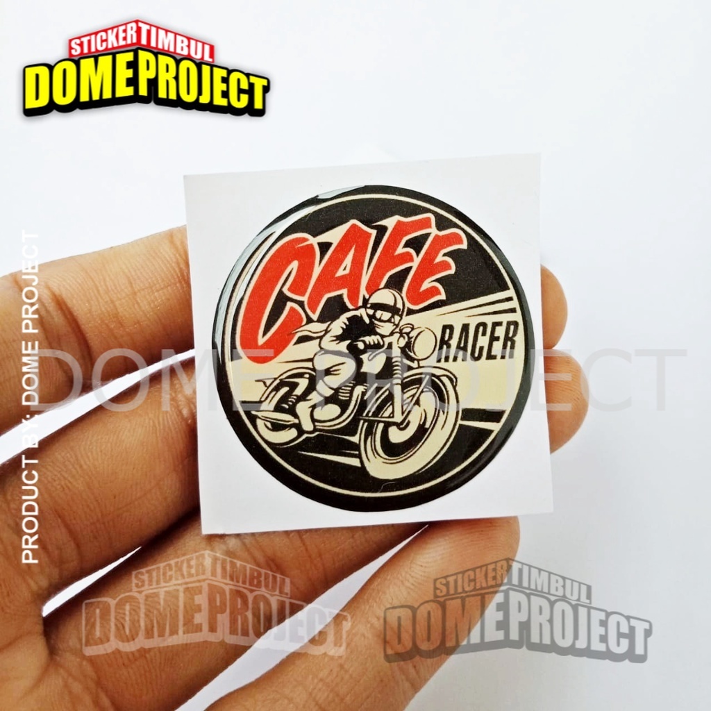 STIKER MOTOR TIMBUL EMBLEM LOGO CAFE RACER RESIN STICKER AKSESORIS AESTHETIC KEREN