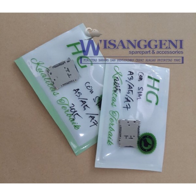 Konektor Sim - Konektor Kecil Tanpa Slot SD Card Samsung A3-A5-A7 2015  (A300-A500-A700) Original