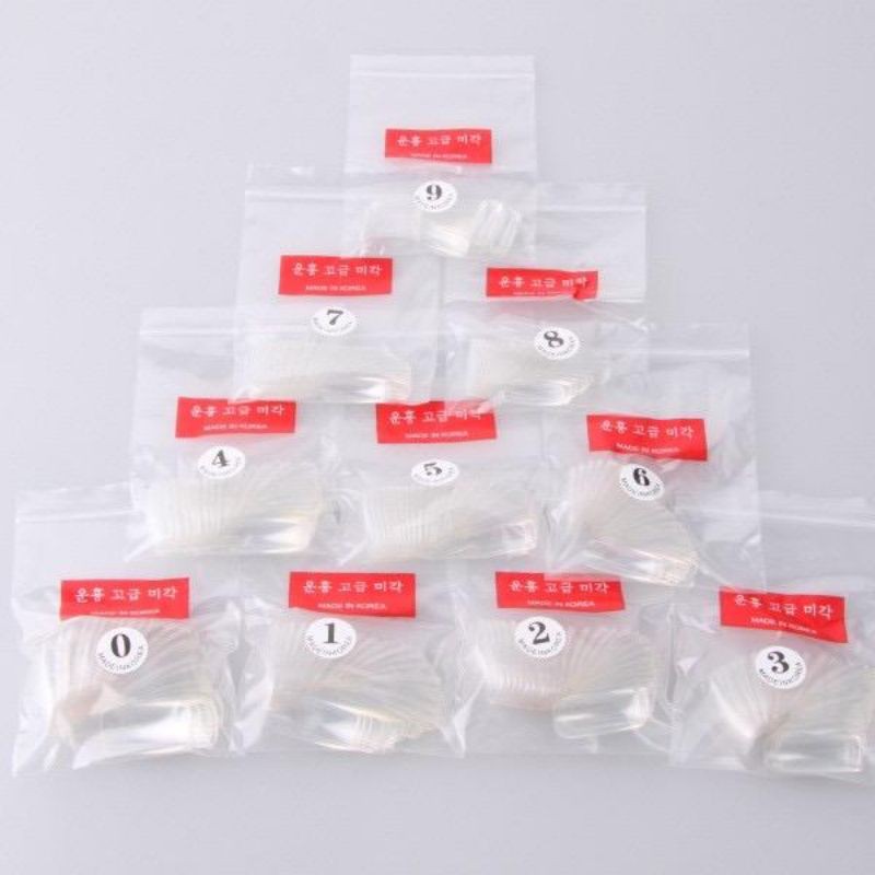 500PCS Fake Nail kuku palsu akrilic transparan untuk Nail Art