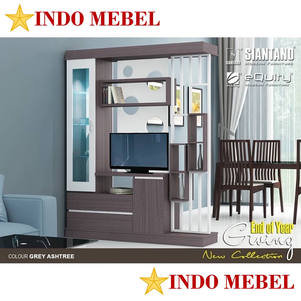 Buffet Pembatas Penyekat Ruangan Divider rak TV Siantano READY MAKASSAR PROMO