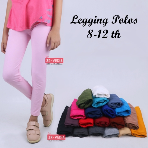 BUY 1 GET 1 Legging Polos uk 8-12 Tahun / Leging Polos Anak Celana Panjang Celana Polos Ketat Murah