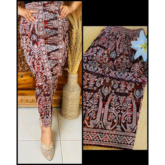 Kamen Endek Bordir/ Kamen Bali bordir