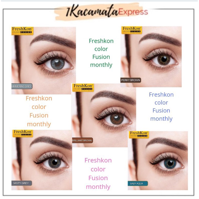 Softlens Warna Freshkon Colors Fusion Monthly Bulanan